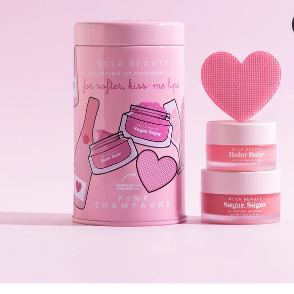 🥂NCLA Beauty• PINK CHAMPAGNE LIP CARE DUO + LIP SCRUBBER🥂 - Picture 1 of 3